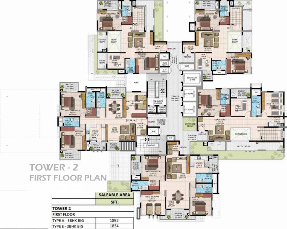 Images for Cluster Plan of Jain Grand West