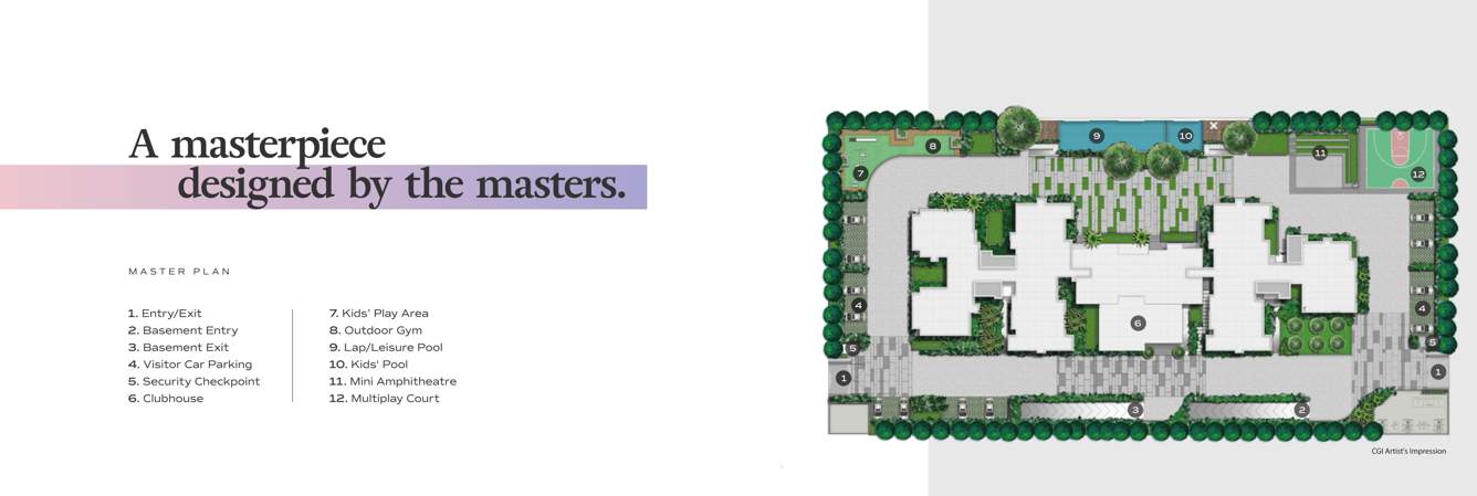 22 & crest Images for Layout Plan of Jain Grand West