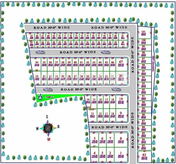 dharti-developers shree-nagar Layout Plan