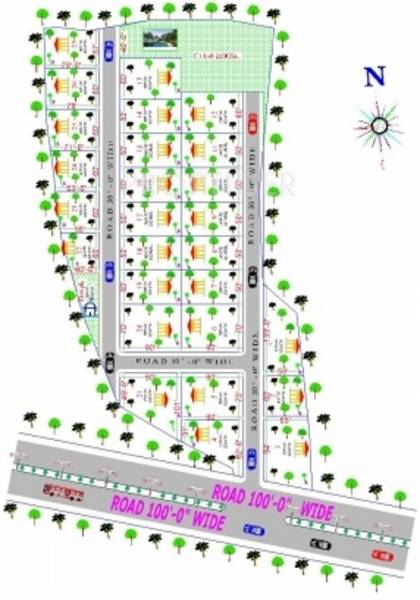dharti-developers prakriti-farms Layout Plan