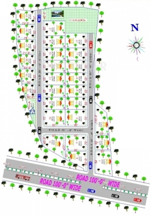 dharti developers prakriti farms Layout Plan