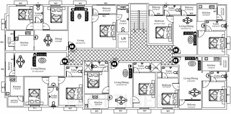 Images for Cluster Plan of Man Amity Homes