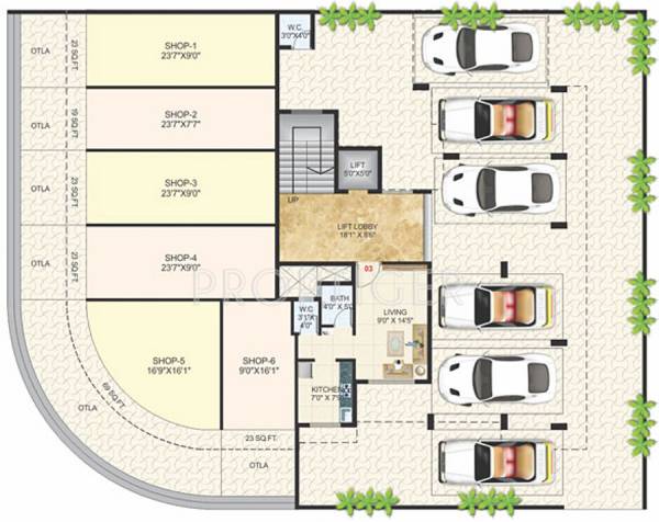 sai-amrut-developers aastha  Aastha Cluster Plan for Ground Floor
