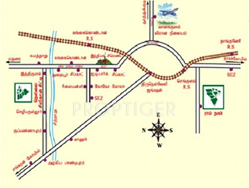 periyar-realtors nellai-silicon-city Location Plan