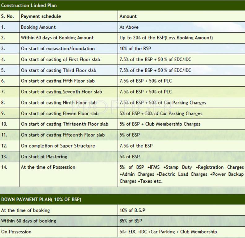 Images for Payment Plan of Viva Heights Payment Plan