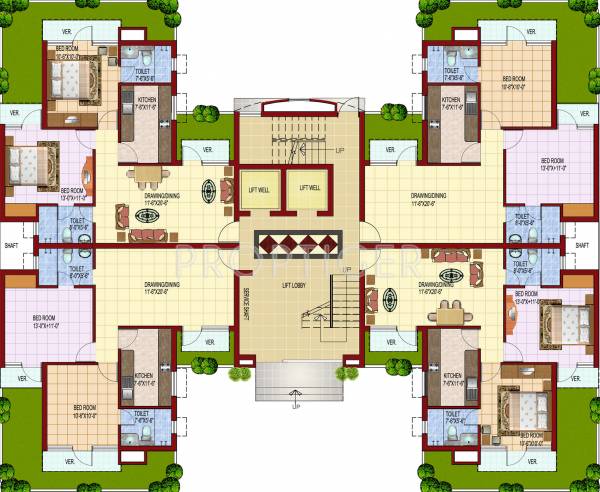 Images for Cluster Plan of Parsvnath Castle Images for Cluster Plan of Parsvnath Castle