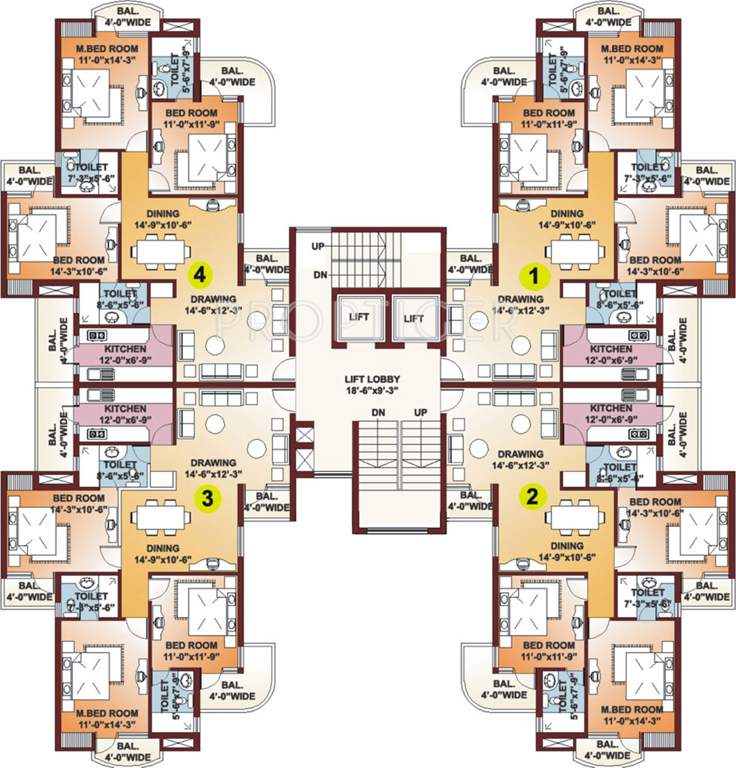 Images for Cluster Plan of Parsvnath Pratibha