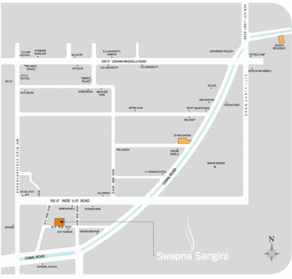  swapna-sangini Location Plan