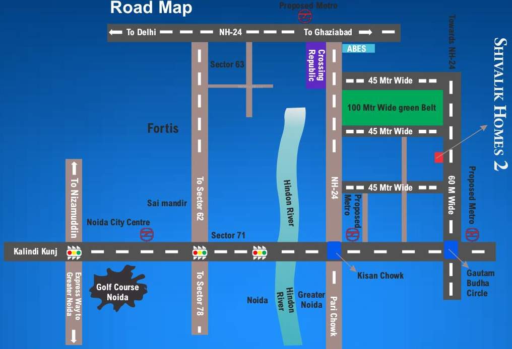  shivalik homes 2 Images for Location Plan of Cosmos Shivalik Homes 2