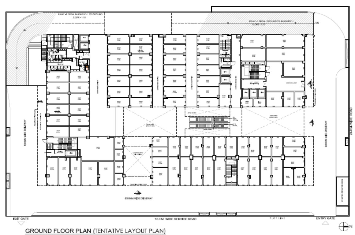 Images for Cluster Plan of Tapasya 70 Grandwalk Commercial