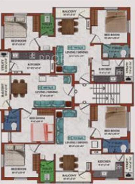 Images for Cluster Plan of Royal Prince Sri Sai Flats