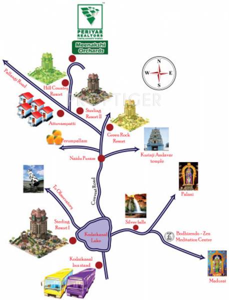 Location Plan periyar-realtors meenakshi-orchards Location Plan