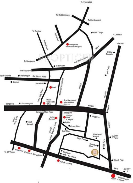 Images for Location Plan of Bizpro Golden Mile Villa