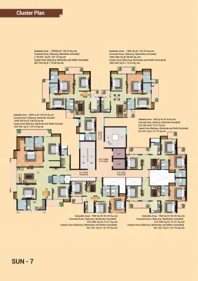  ultimo Sun 7 Cluster Plan for Typical Floor