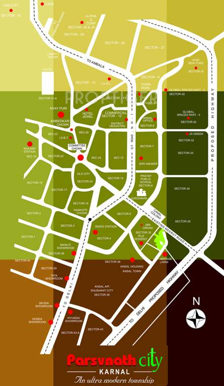  city Images for Location Plan of Parsvnath City