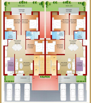 royale floors Cluster Plan