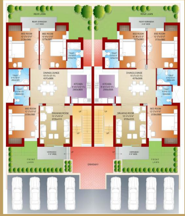 royale floors Cluster Plan