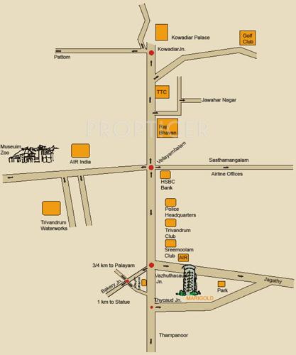  marigold Images for Location Plan of Condor Builders Pvt Ltd Marigold