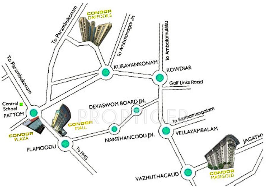condor builders pvt ltd daffodils Location Plan