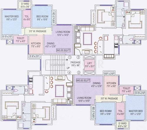 Images for Cluster Plan of Prescon Realtors Prestige Residency Pinewood