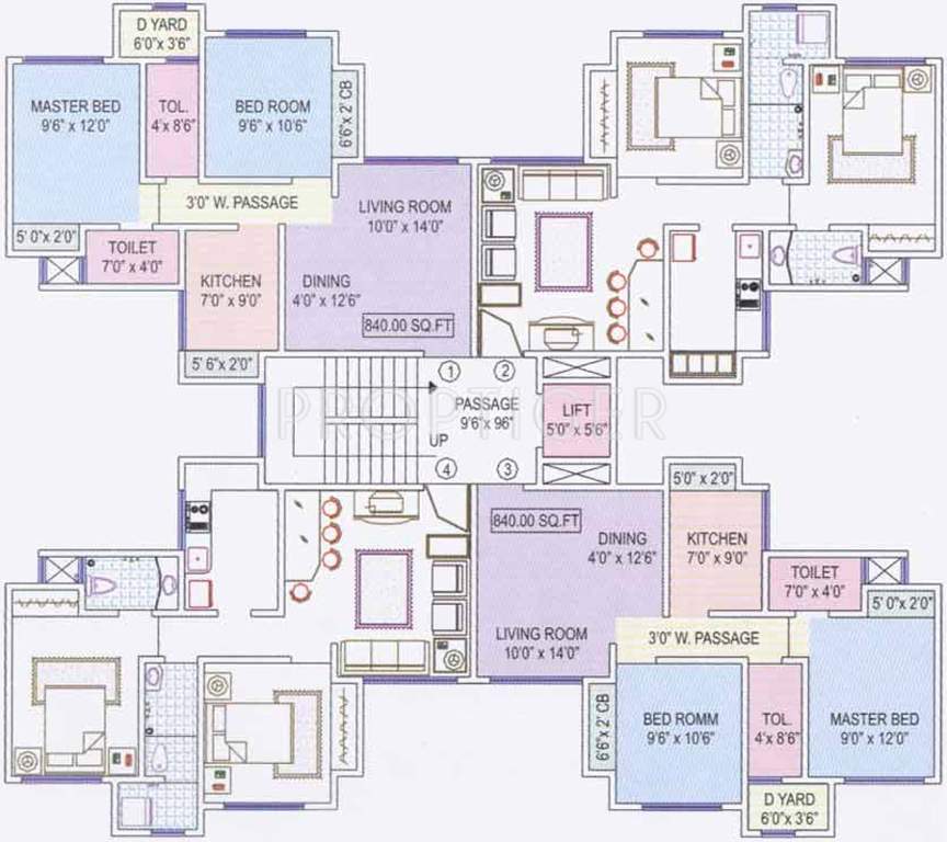 Images for Cluster Plan of Prescon Realtors Prestige Residency Pinewood