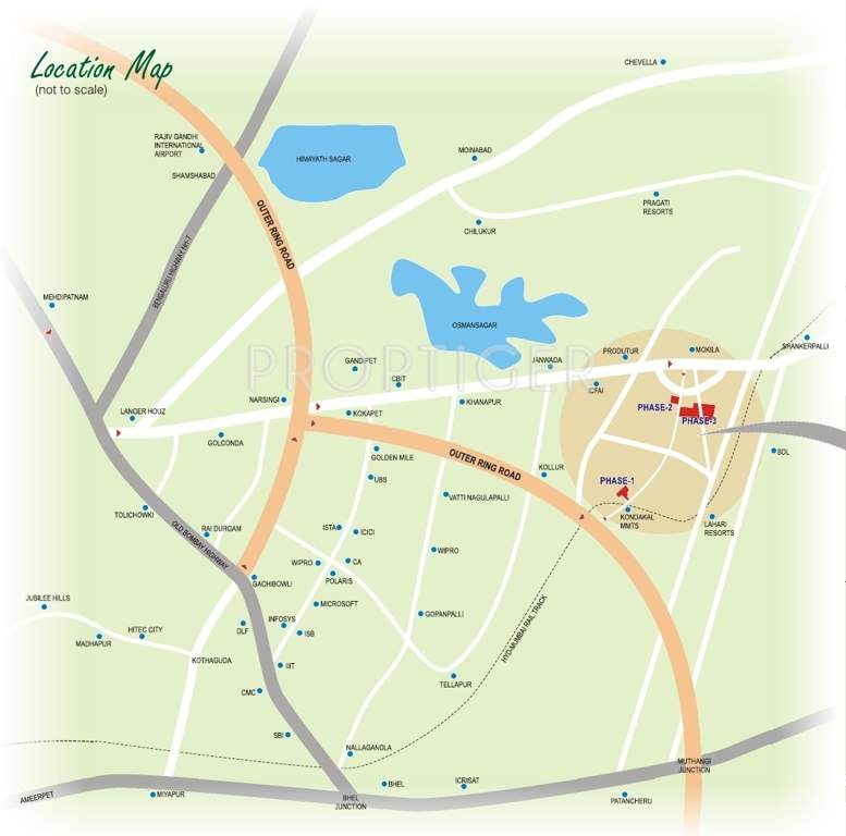 gachibowli county phase iii Images for Location Plan of Green City Gachibowli County Phase III