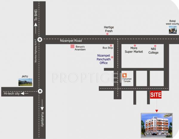 Images for Location Plan of Hanuma Srinadha Nilayam