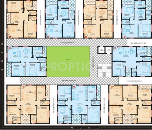  teja-residency Images for Cluster Plan of Sri Sai Ramanuja Sai Teja Residency