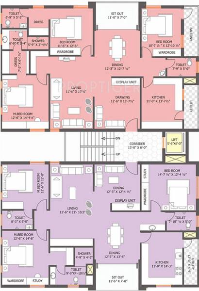 Images for Cluster Plan of GoldFish Abode Courtyard