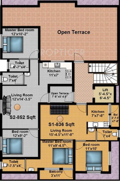 Images for Cluster Plan of Anu Sri Vishaka Flats