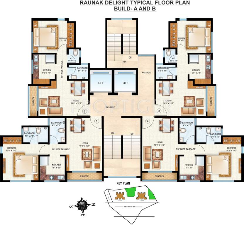  delight Images for Cluster Plan of Raunak Delight