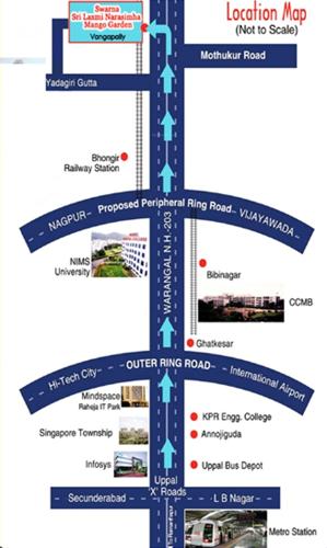 swarna-vihar-infra-projects-pvt-ltd mango-garden-resort Location Plan