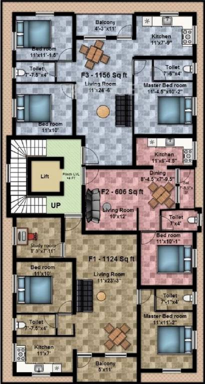 Images for Cluster Plan of Nanda Amirthavarshini Flat