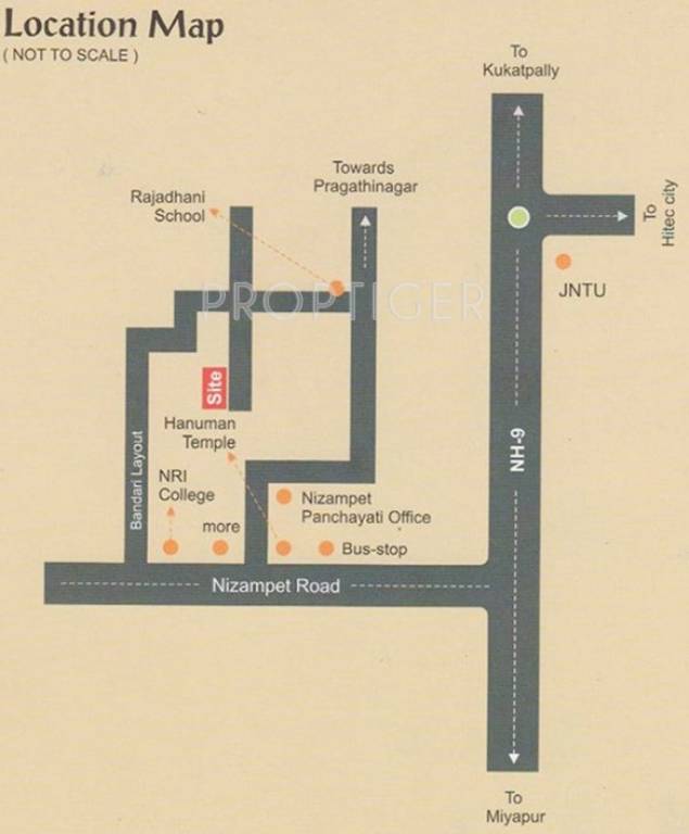 Images for Location Plan of Lahari Satish Paradise