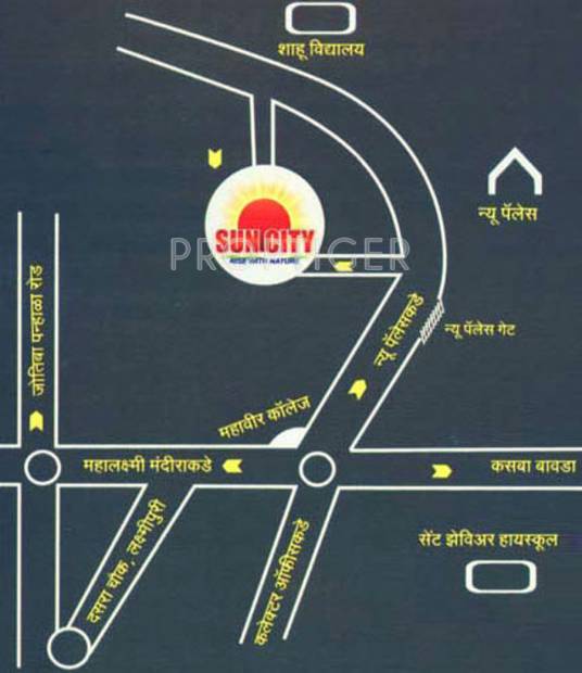 Images for Location Plan of Sanghvi Suncity Flats