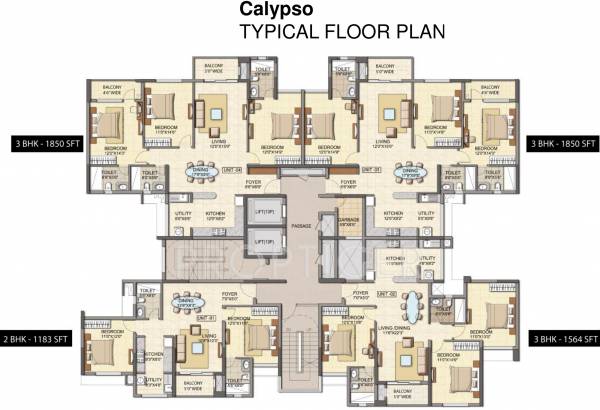 Images for Cluster Plan of Salarpuria Sattva Cadenza