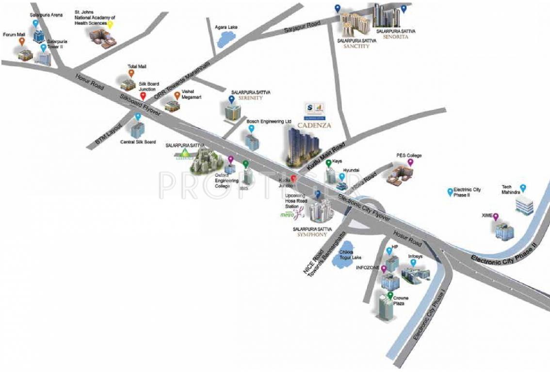 Images for Location Plan of Salarpuria Sattva Cadenza