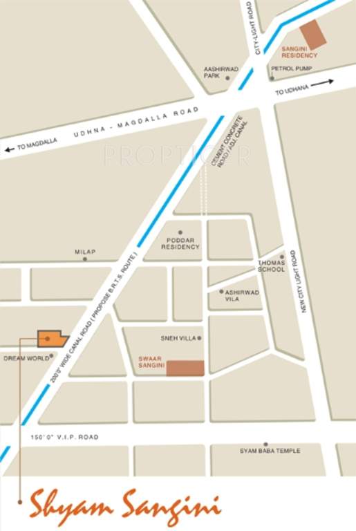  shyam sangini Images for Location Plan of Sangini Shyam Sangini