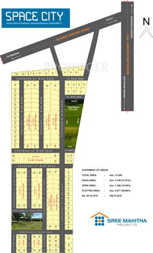 Images for Layout Plan of Sree Mahitha Space City space-city Images for Layout Plan of Sree Mahitha Space City