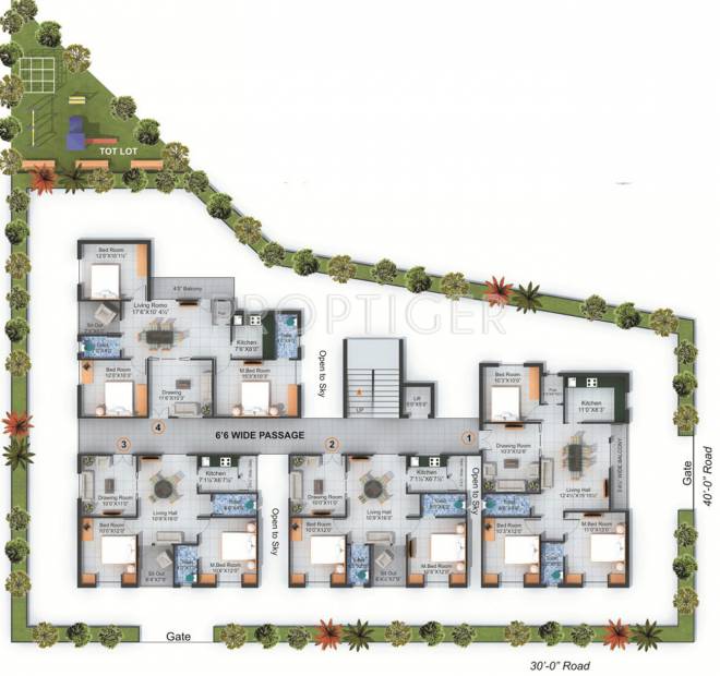 Images for Cluster Plan of Srisairam Vasundhara Residency
