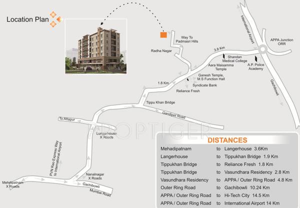 Images for Location Plan of Srisairam Vasundhara Residency