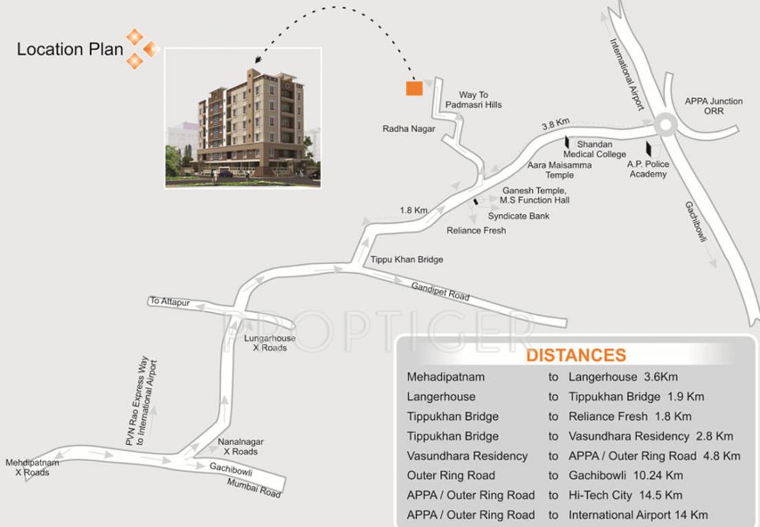Images for Location Plan of Srisairam Vasundhara Residency