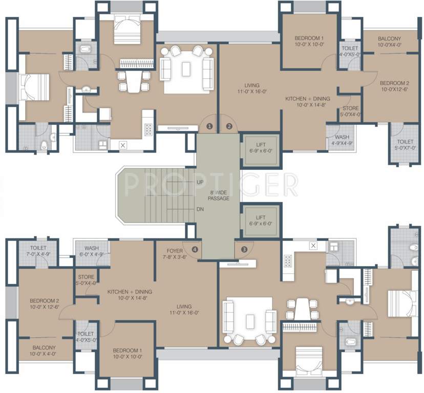 gardenia Images for Cluster Plan of Sangini Gardenia