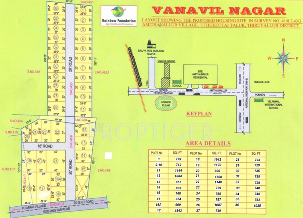 Images for Layout Plan of Rainbow Vanavil Nagar II