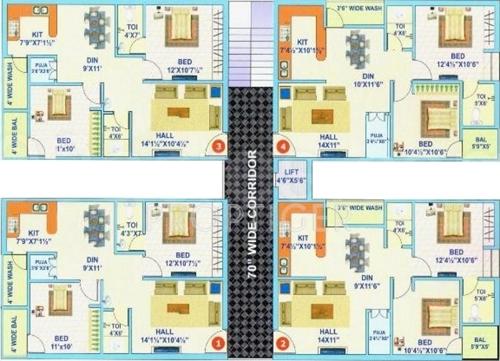 Images for Cluster Plan of Venkat Residency