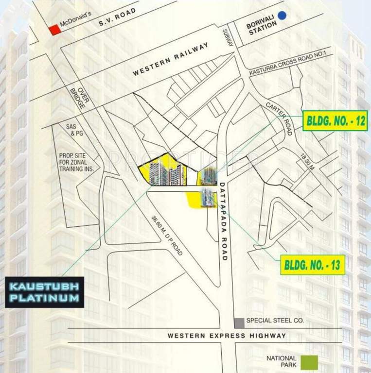 Images for Location Plan of Kaustubh Sun And Moon Chs Ltd Bldg No 12 And 13