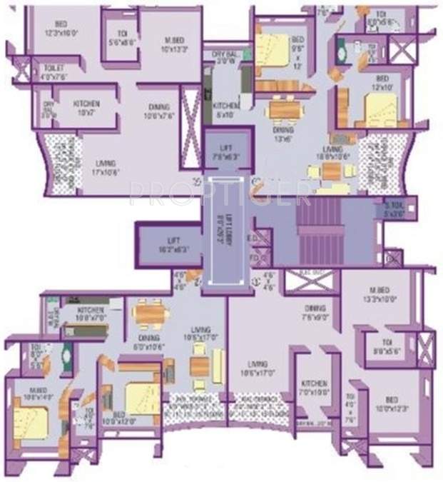 zeneeth Images for Cluster Plan of Puraniks Builders Zeneeth