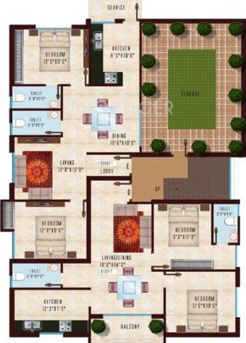 green-leaves vilvam Vilvam Cluster Plan for 2nd Floor