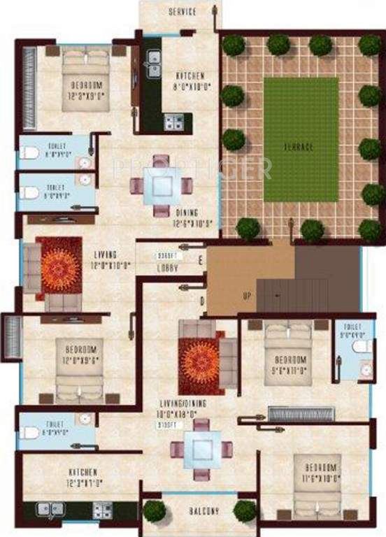 green leaves vilvam Vilvam Cluster Plan for 2nd Floor