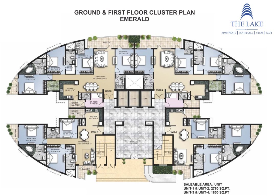 Images for Cluster Plan of Omaxe The Lake